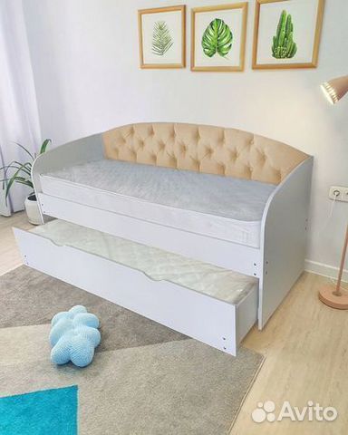 Кровать мягк спинка доп место лдсп от 2х лет
