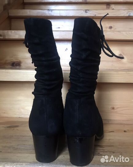 Сапоги зимние Rita Bravuro 38. Нат замша, мех