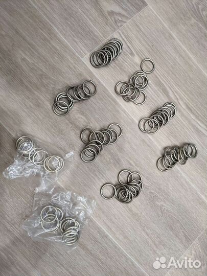 Кольца для карниза без крючка, для трубы 16мм