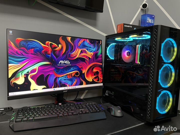 Игровой пк (i5-10400F/16GB RGB/RTX 3060 12GB)