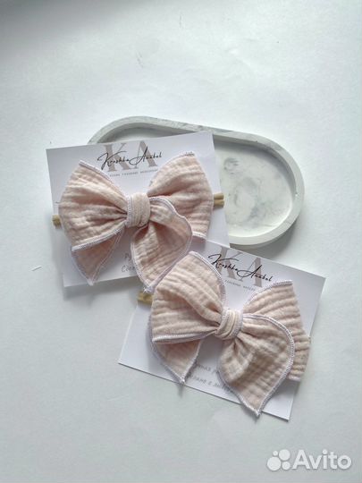 Повязка с бантиком, резинки, заколки