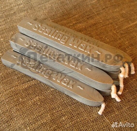 Сургуч с фитилем серебряный