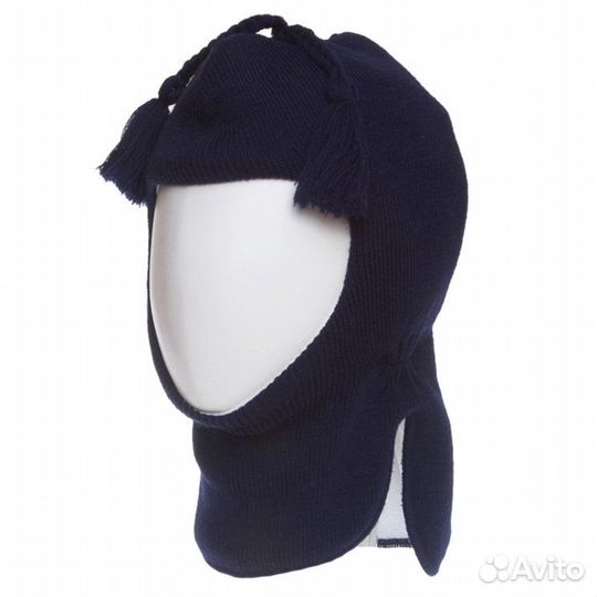 Зимняя шапка-шлем Lenne темно-синяя р.1-1,5 г