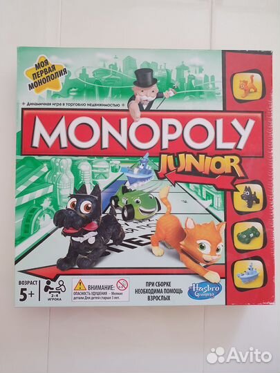 Настольная игра Монополия детская Monopoly junior