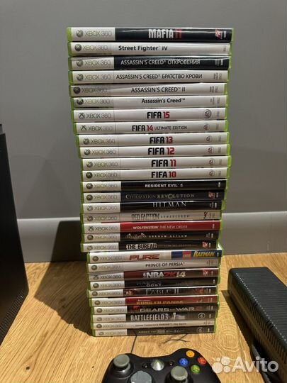 Xbox 360 с 30 играми 120 GB