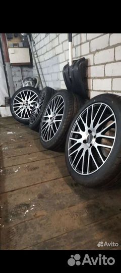 Литье диски r17 4x100 с резиной бу