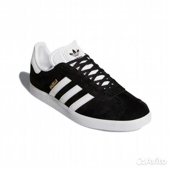 Adidas Gazelle Core Black Cloud White Gold