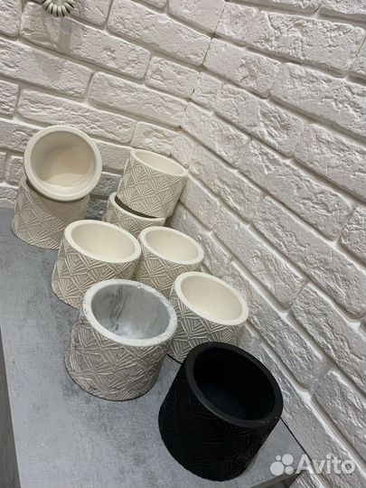 Кашпо из гипса