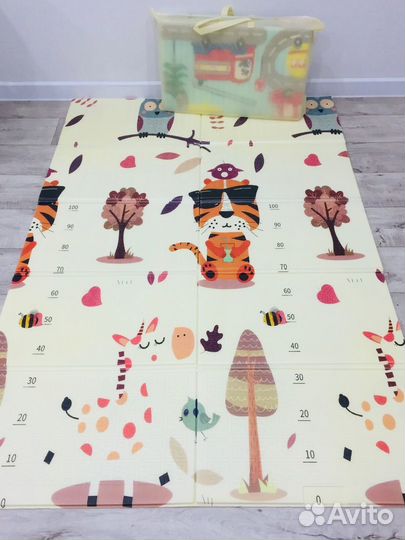 Коврик складной двухсторонний детский