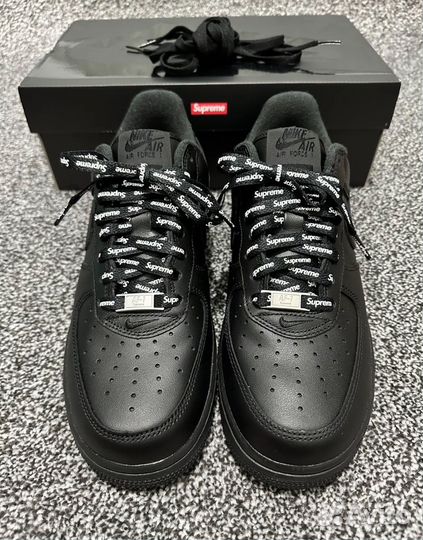 Nike Air Force 1 supreme black оригинал