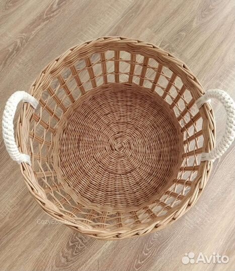 Корзина плетёная интерьерная, новая в наличии