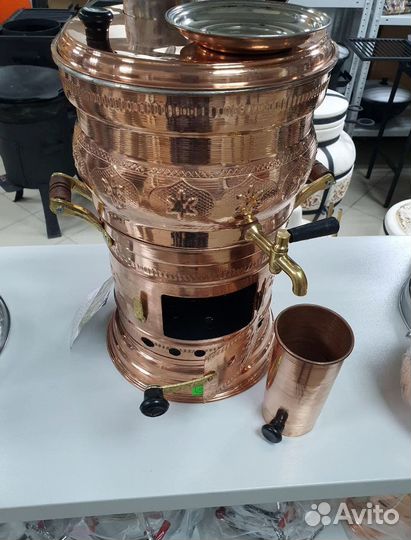 Самовар Турецкий на углях медный