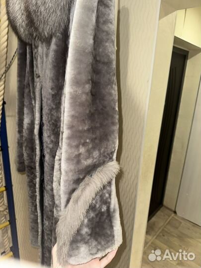 Шуба из мутона 44