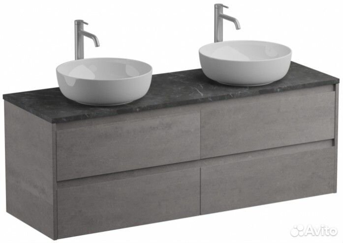 Мебель для ванной BelBagno Kraft-1400-4C-KEP-140-2-MNO Cemento Grigio