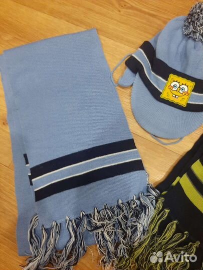 Комплект шапочка с козырьком и шарф бесплатно