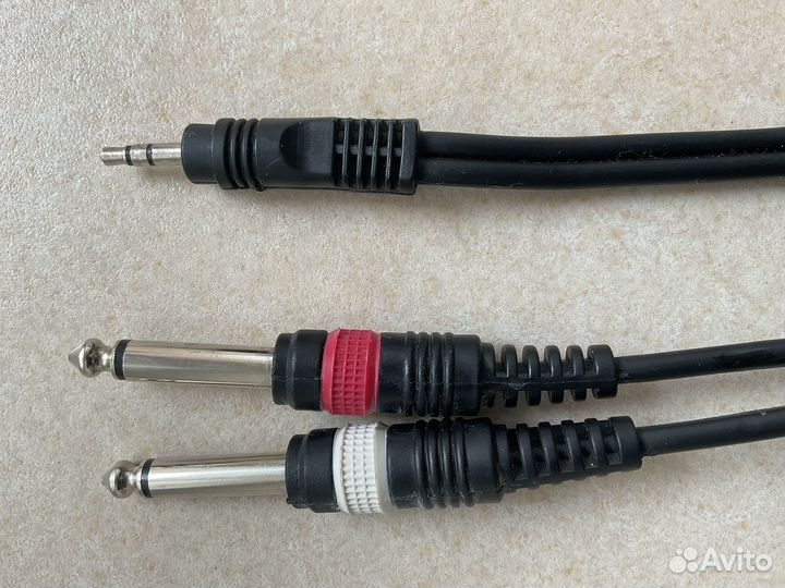 Кабель джек jack 3.5 mm на стерео 6.3 mm