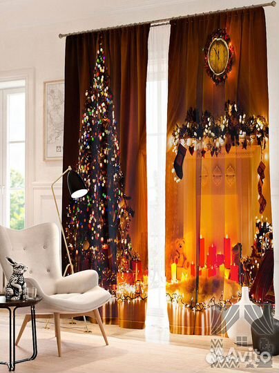 Новогодние шторы 