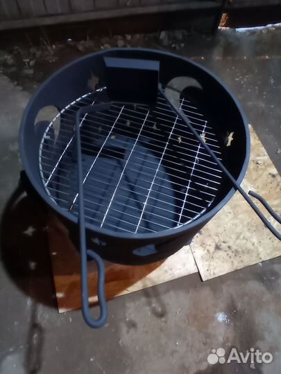 Костровая чаша с грилем, очаг