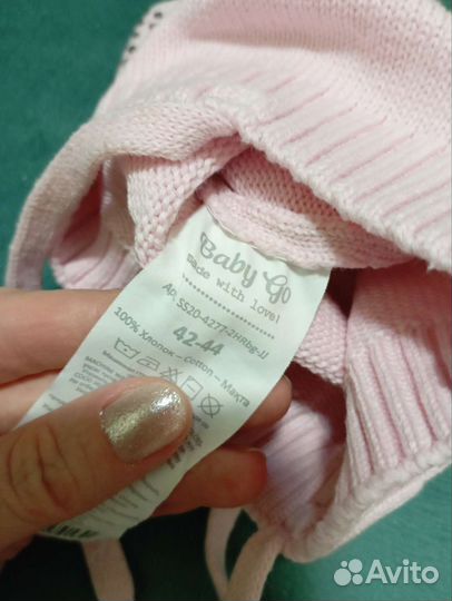 Шапочка для девочки Baby go 42-44