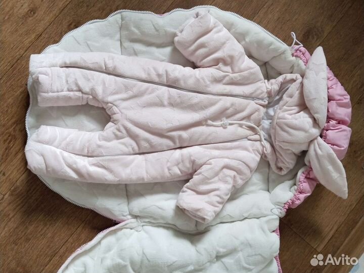 Конверт на выписку для девочки осень -зима