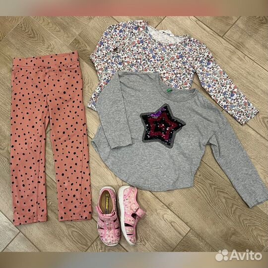 Огромный пакет вещей для девочки, 110 116