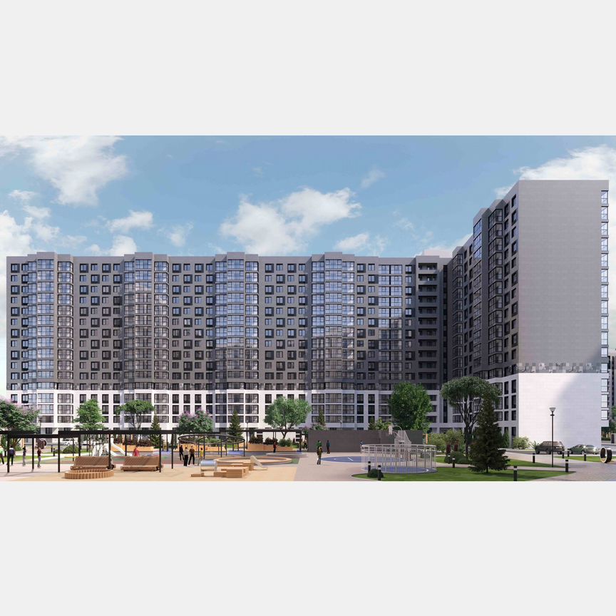 2-к. квартира, 61,7 м², 11/16 эт.