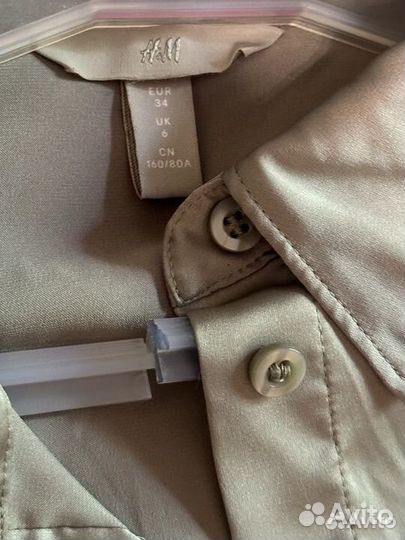Атласная рубашка hm