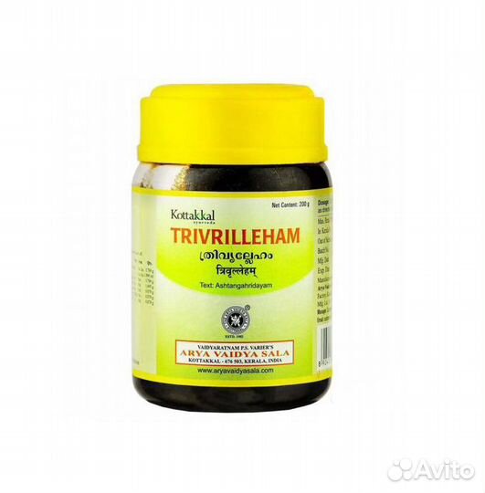 Паста джем Триврил Лехам Trivrilleham Kottakkal