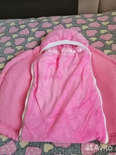 Конверт на выписку для девочки весна осень