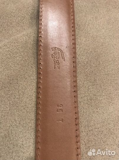 Мужской кожаный ремень Lacoste