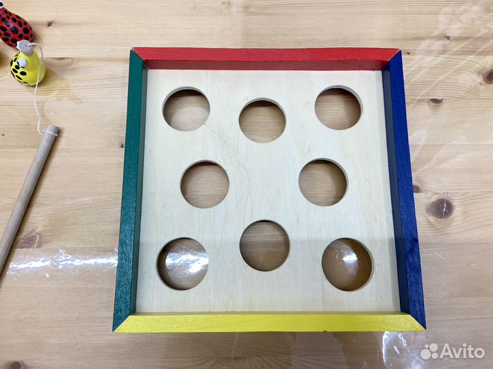 Развивающая игра рыбалка деревянная