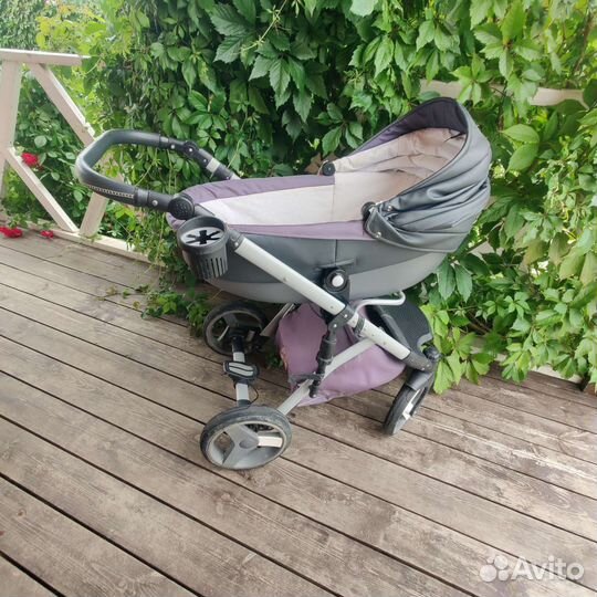 Коляска 3 в 1 Lonex экокожа