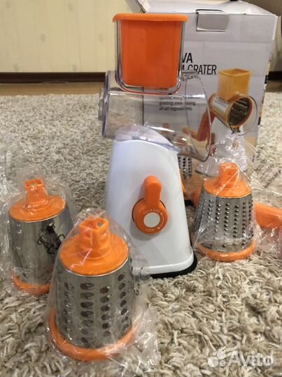 Ручная терка-шинковка «Brava Drum Grater» (3 насад