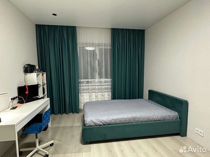 Тюль - полоски купон: молочные, зеленые, бирюза