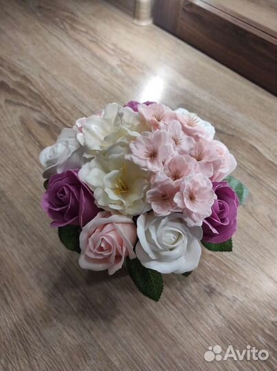 Букет цветов из мыла