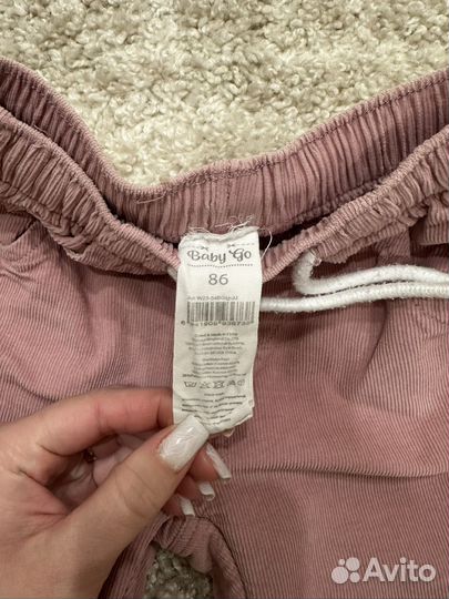 Брюки утепленные для девочек 86