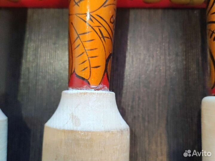 Набор скалок интерьерный хохлома