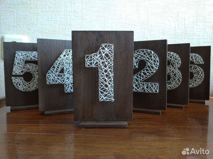 Номерки на столы для свадеб и банкетов