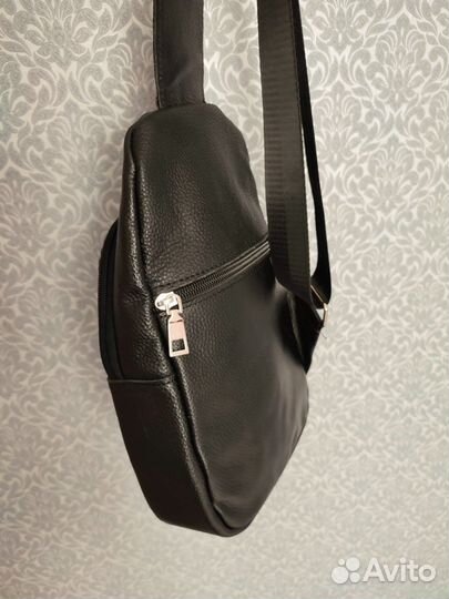 Мужская кожаная сумка через плечо