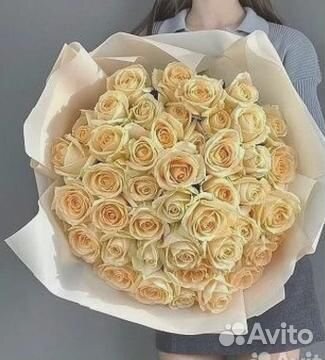 Букет 51 роза Роза доставка цветов