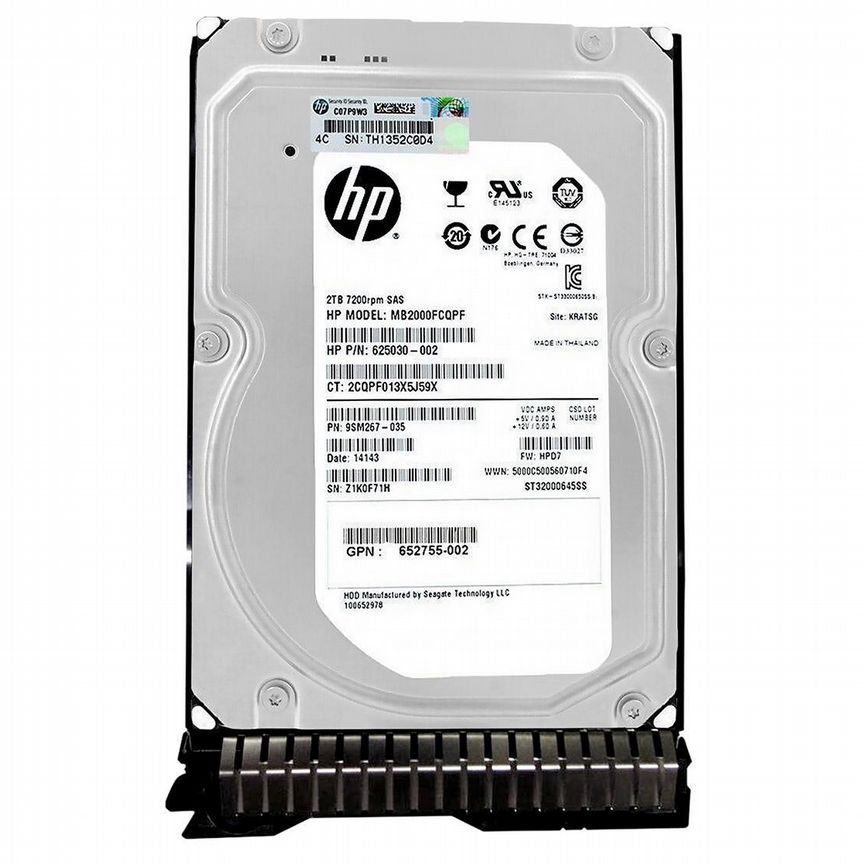 [MB2000FCQPF] Жесткий Диск Hp 2tb Sas 3,5" Hdd Mb2000fcqpf