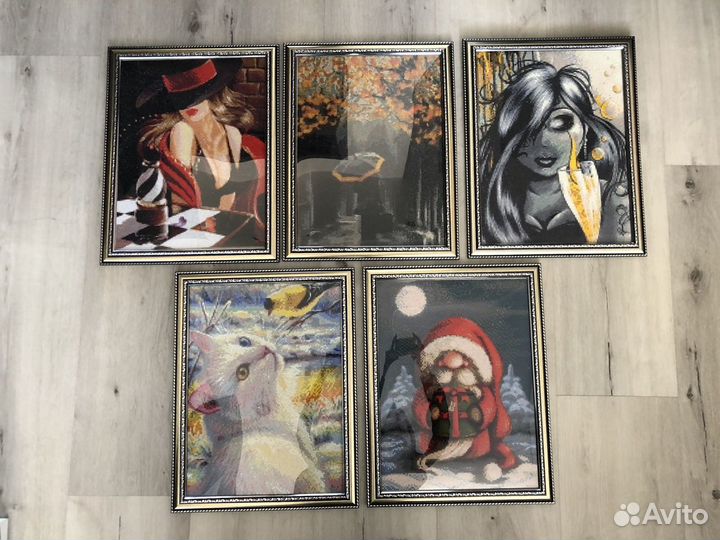 Картина алмазная готовая стразы