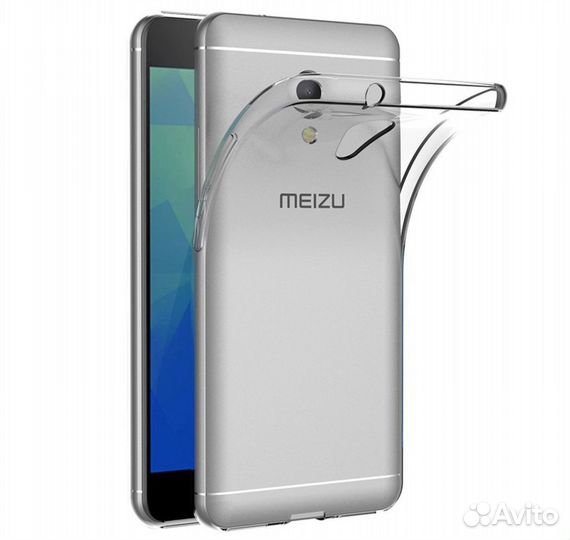 Силиконовый чехол для Meizu M5s прозрачный