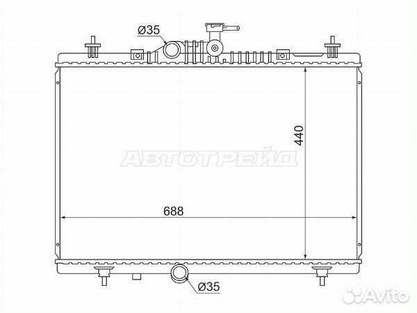 Радиатор renault koleos, renault koleos 08
