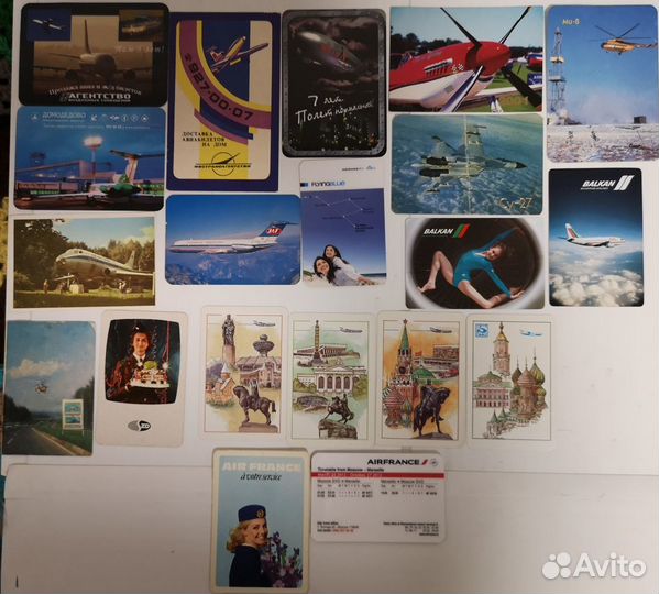 Календарики:Аэрофлот,корабли,машины,др.транспорт