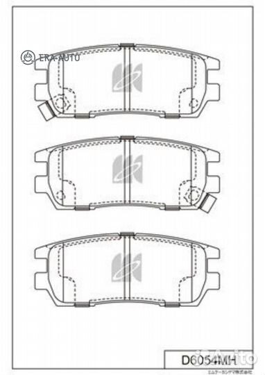 Kashiyama D6054MH Колодки торм
