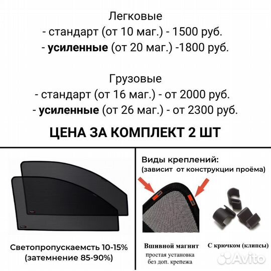 Магнитные шторки Лада/Ваз/Газ/Уаз