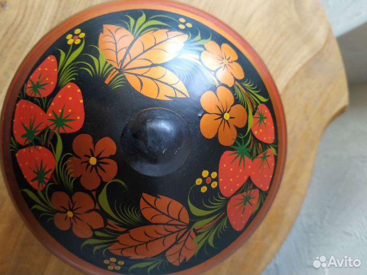 Сахарница- хохломская роспись из СССР