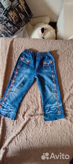 Джинсовый костюм для девочки 104