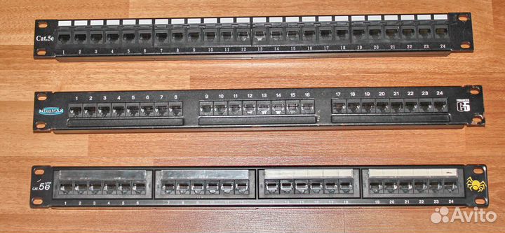 Патч панель 24 порта cat. 5e, б/у